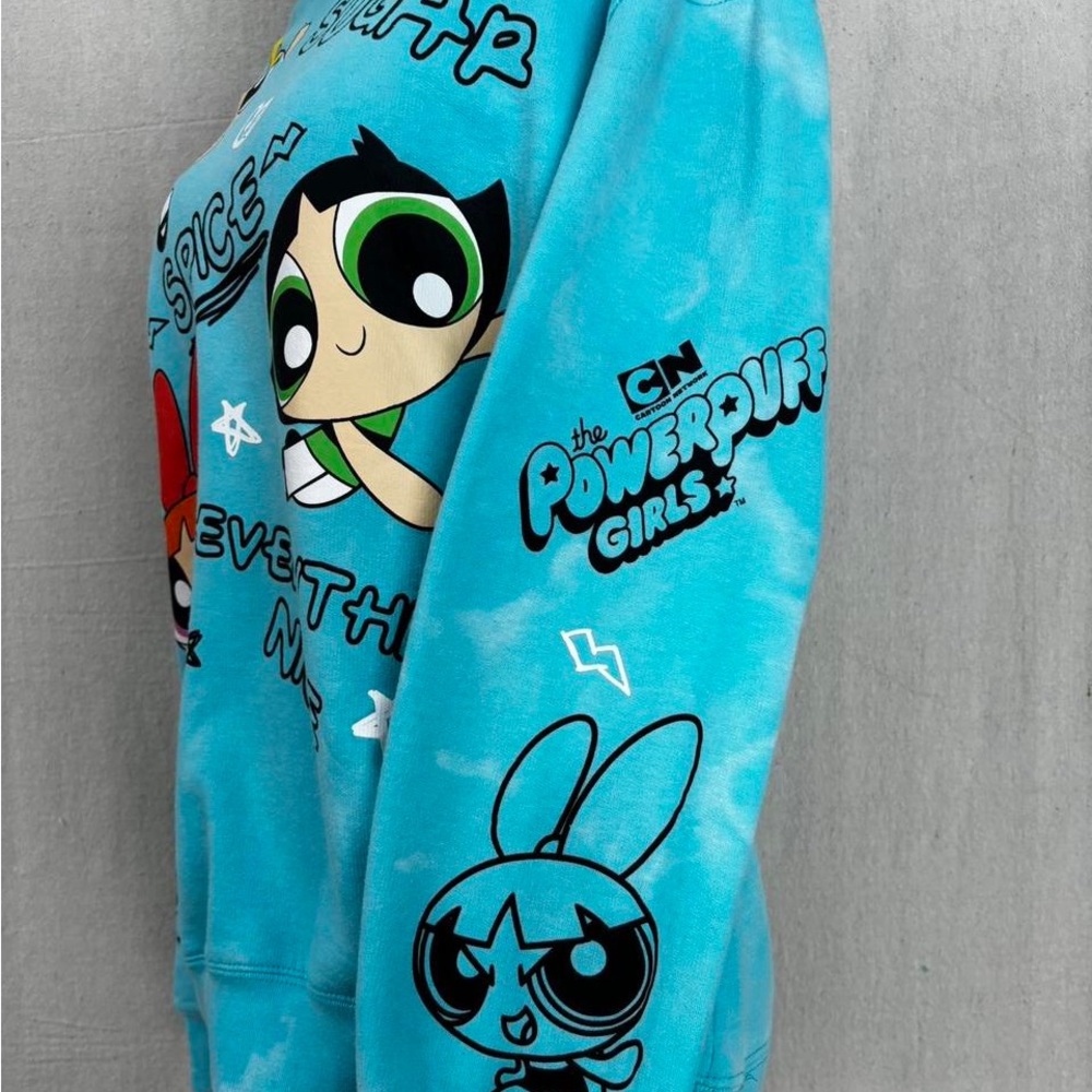 Powerpuff Woman’s Blue Hoodie. Large - Picture 2 of 4